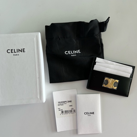 Celine Card Holder in Shiny Calfskin - Picture 9 of 11
